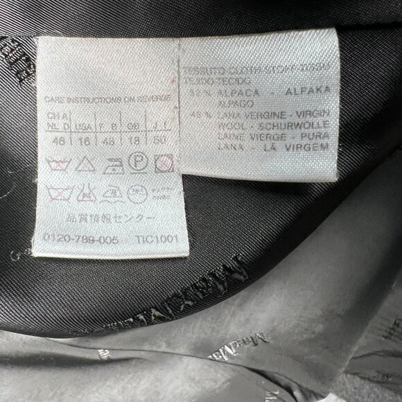 MAX MARA Teddy Bear Coat in Black Alpaca and Virgin wool 16 Made in Italy - Picture 8 of 10